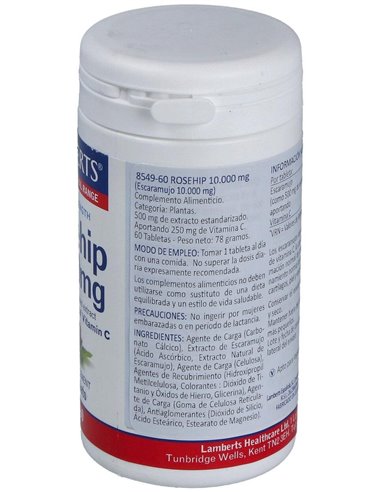 Escaramujo 10.000 mg 60 Tabs. de Lamberts