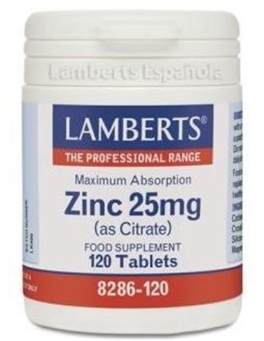 Zinc 25 mg (Como citrato) de Lamberts