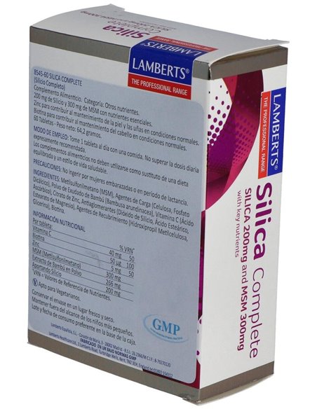 Silica Complete (Cabello, Piel y Uñas) 60 Tabs. de Lamberts