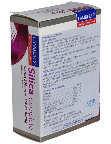 Silica Complete (Cabello, Piel y Uñas) 60 Tabs. de Lamberts