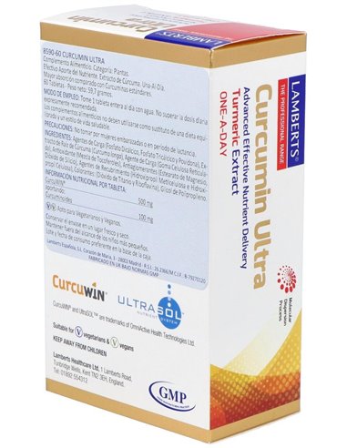 Curcumin Ultra (Una al Día) 60 Tabs.  de Lamberts