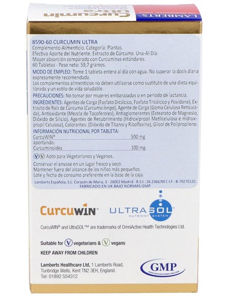 Curcumin Ultra (Una al Día) de Lamberts