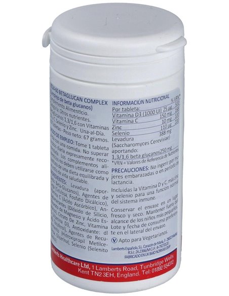 Complejo de Beta-Glucanos 60 Tabs. de Lamberts