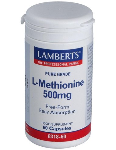 L-Metionina 500 mg 60 Caps. de Lamberts