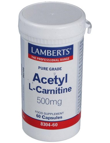 L-Acetil Carnitina HCl 500 mg 60 Caps. de Lamberts