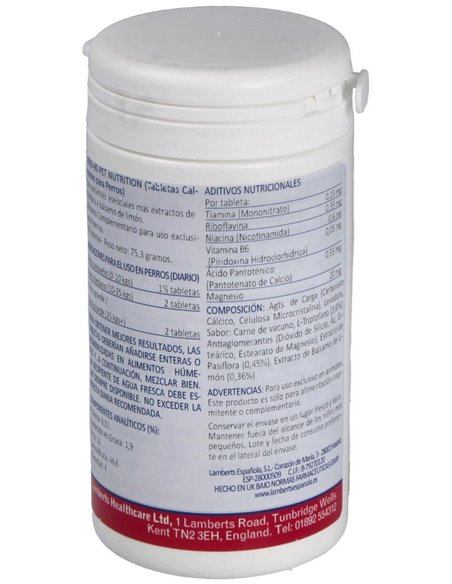 Tabletas Calmantes para Perros 90 Tabs. de Lamberts