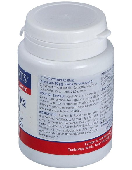 Vitamina K2 (como MK-7) 90 µg de Lamberts