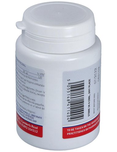 Vitamina K2 (como MK-7) 90 µg 60 Caps. de Lamberts