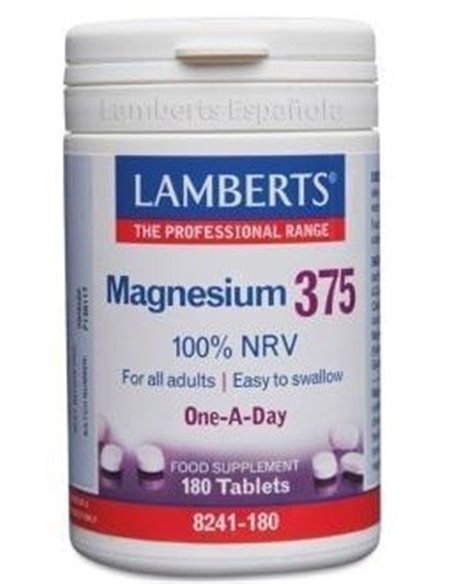 Magnesio 375 mg por tableta de Lamberts