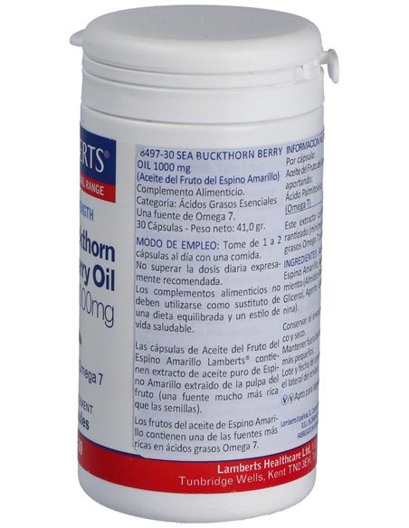 Aceite del fruto del Espino Amarillo 1000 mg de Lamberts