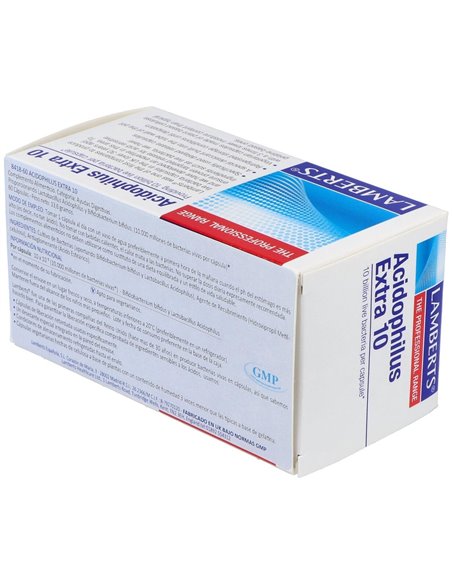Acidophilus Extra 10 (10000 millones por cápsula) 60 Caps. de Lamberts