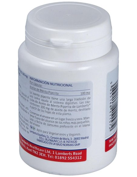 Aceite de Menta 100 mg 90 Caps. de Lamberts