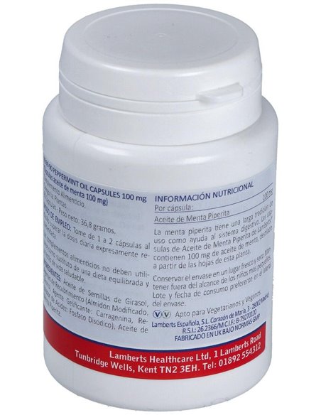Aceite de Menta 100 mg de Lamberts