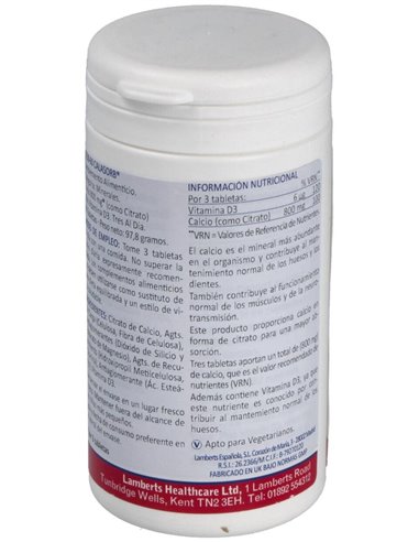 CalAbsorb® (Calcio 800 mg como citrato) de Lamberts