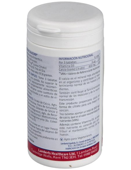 CalAbsorb® (Calcio 800 mg como citrato) de Lamberts