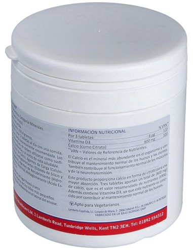 CalAbsorb® (Calcio 800 mg como citrato) 180 Tabs. de Lamberts