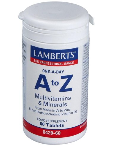 A to Z Multi (Vitaminas y Minerales) Una al Día 60 Tabs. de Lamberts