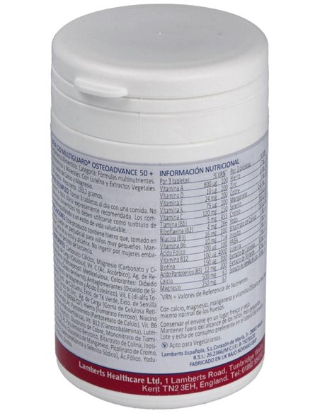 MultiGuard® Osteo Advance 50+ 120 Tabs. de Lamberts