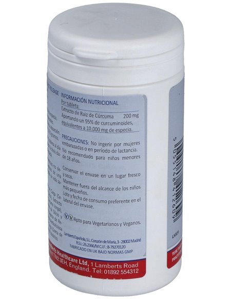 Cúrcuma de Liberación Rápida 120 Tabs. de Lamberts