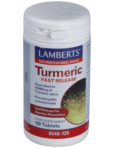 Cúrcuma de Liberación Rápida 120 Tabs. de Lamberts