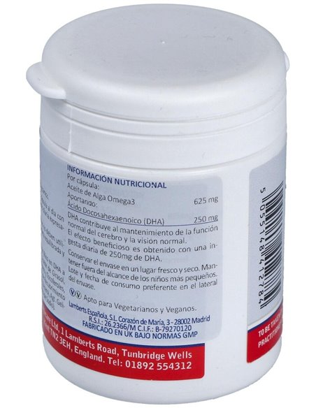 DHA Vegano 250 mg de Lamberts