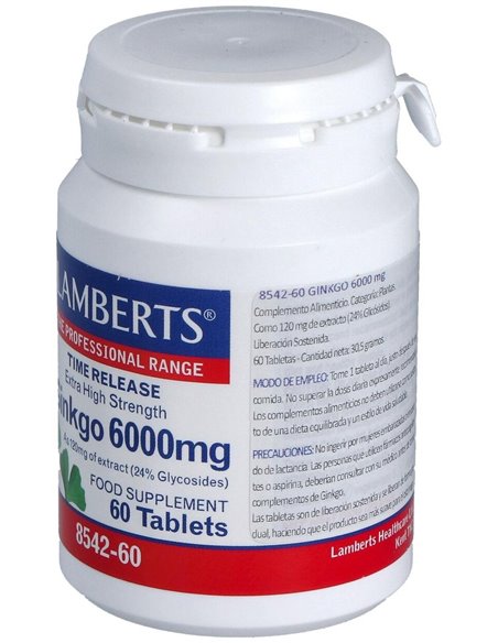 Ginkgo Biloba 6000 mg de Lamberts