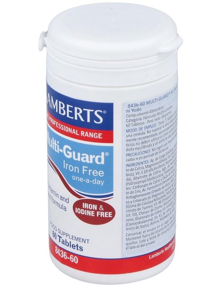 Multi-Guard® Iron Free (Sin hierro ni Yodo) de Lamberts