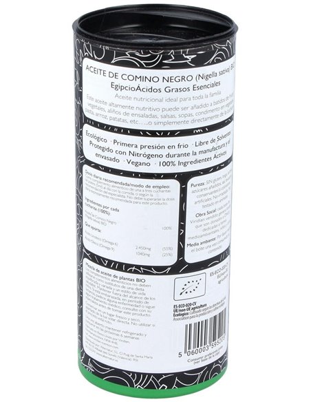 Aceite De Comino Negro 200 Ml Bio de Viridian