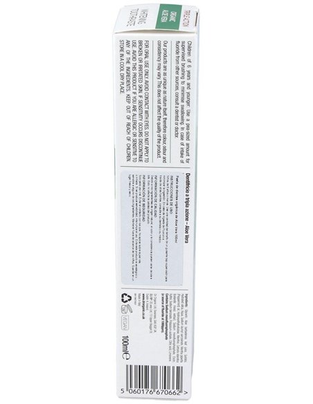 Pasta De Dientes Aloe Vera Organico 100Ml. de Dr. Organic