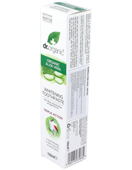 Pasta De Dientes Aloe Vera Organico 100Ml. de Dr. Organic