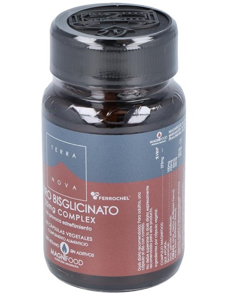 Hierro Bisglicinato 20 Mg Complex 50 Vcáps de Terranova