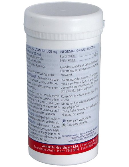 L-Glutamina 500 mg de Lamberts