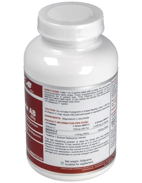 Ascorbato De Magnesio 200Gr.Polvo de Airbiotic