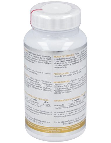 Vitamina D3 5000Ui 90Comp. de Airbiotic