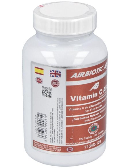 Vitamina C 1000Mg. Liberacion Sostenida 120Comp. de Airbiotic