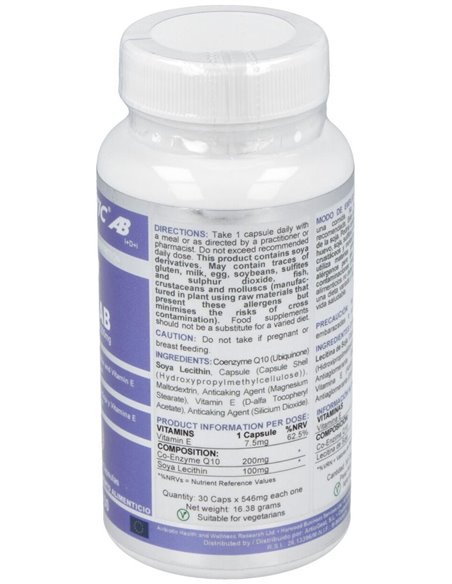 Co-Enzima Q10 200Mg. 30Cap. de Airbiotic
