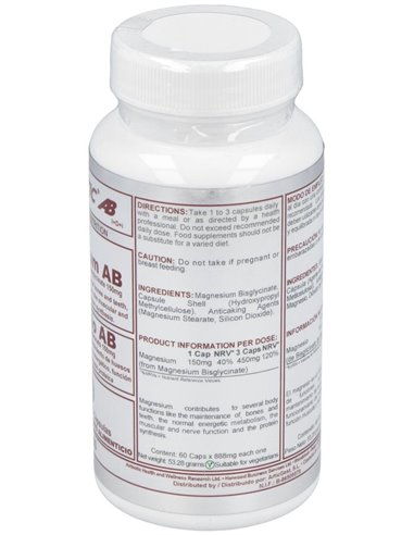 Magnesium Bisglicinato 150Mg. 60Cap. de Airbiotic