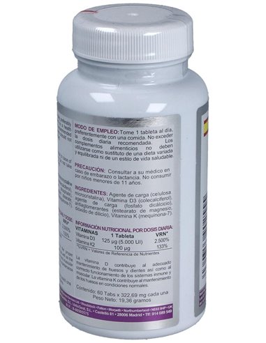 Vit D3 + K2 60Comp. de Airbiotic