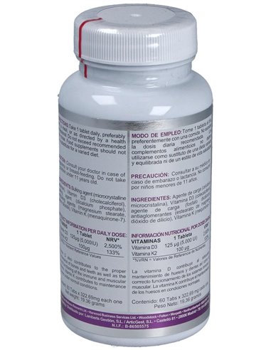Vit D3 + K2 60Comp. de Airbiotic