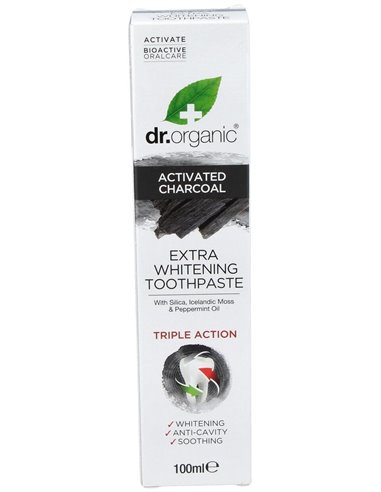 Pasta De Dientes Carbon Activado 100Ml. de Dr. Organic