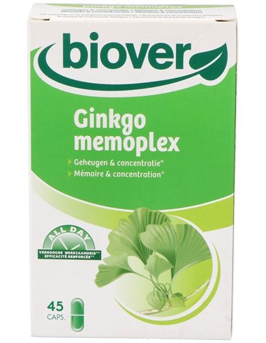 Ginkgo (memoria y concentración) memoplex 45 capsulas Biover
