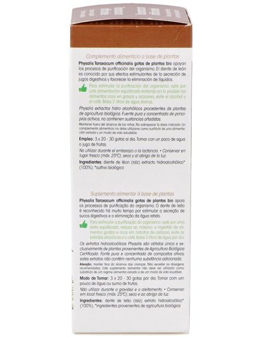 Tintura Taraxacum Officinale (Diente de Leon) de Physalis