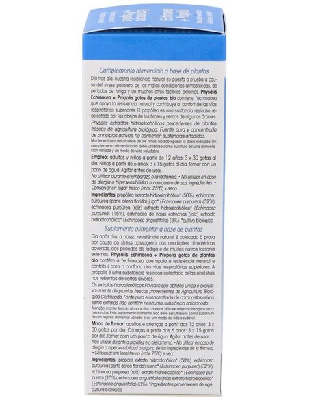 Tintura Propolis- Echinacea (Propoleo+Echinacea) de Physalis