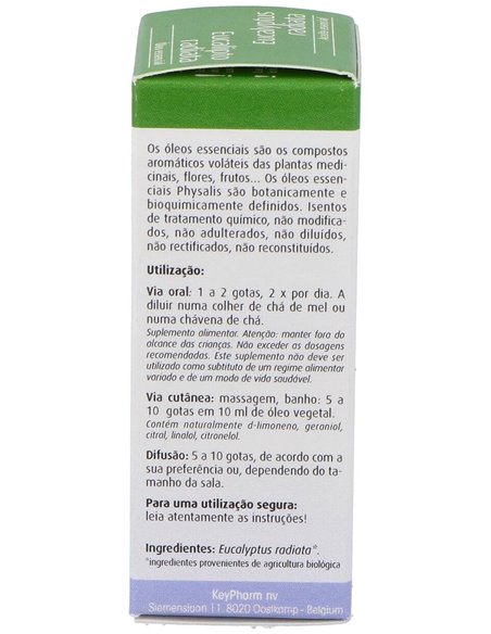 Esencia Eucalipto Radiata 10Ml. Bio de Physalis