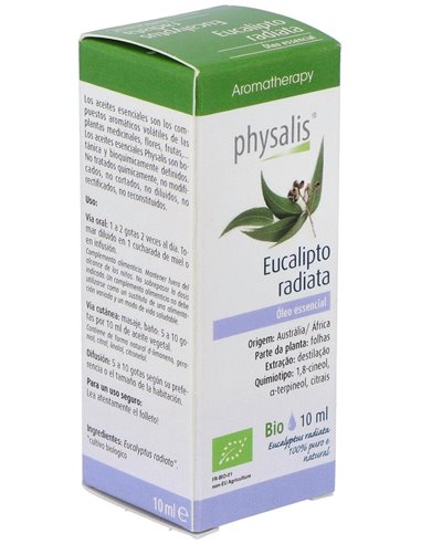 Esencia Eucalipto Radiata 10Ml. Bio de Physalis