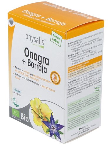 Onagra+Borraja 60Licaps. Bio de Physalis