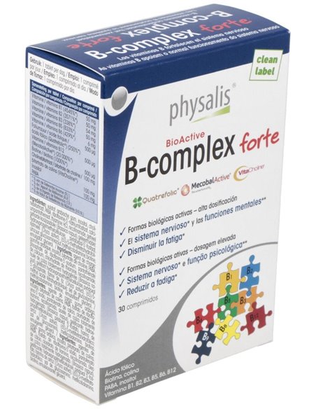 Vit B Complex Forte 30Comp. de Physalis