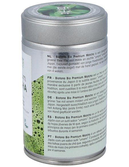 Premium Matcha 80Gr. Eco Vegan de Biotona
