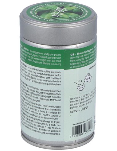 Tea BeginnerS Matcha  de Biotona