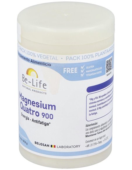 Magnesium Quatro 900 60Cap. de Be-Life